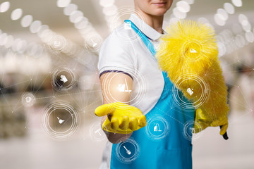 Concept cleaning services.