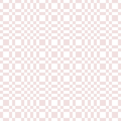 Subtle vector checkered geometric seamless pattern with small squares, repeat tiles. Abstract light pink and white minimal chequered texture. Simple minimalist background. Cute design for decoration