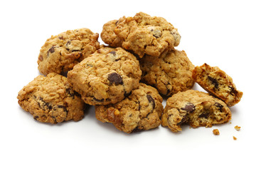 homemade granola chocolate chips cookie
