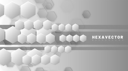 hexagon abstract vector background. design concept futuristic technology. Vector Illustration For Wallpaper, Banners, Backgrounds, Cards, Landing Pages, etc.