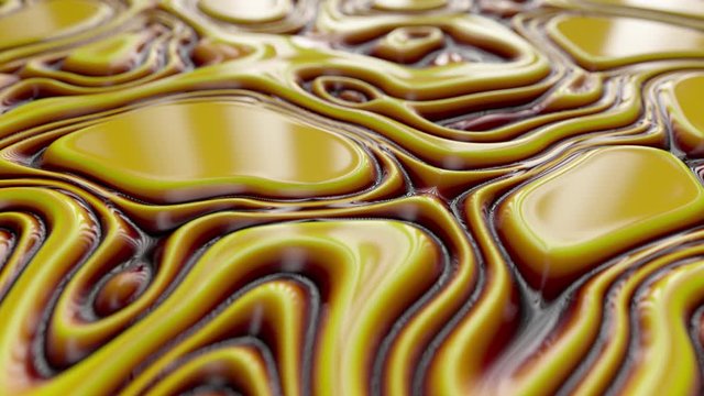 Abstract wavy dynamic surface