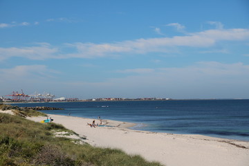 Indian Ocean and Cottesloe Beach in summer, Western Australia