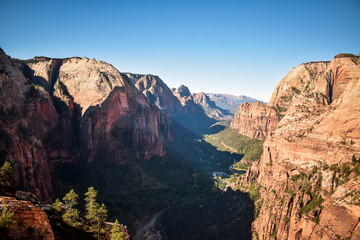 view from angel's landing at zion