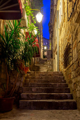 Fototapeta na wymiar Dubrovnik. Old narrow traditional city street.
