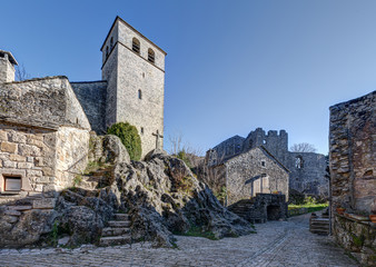 Vue du village medieval de La Couvertoirade - Aveyron - Occitanie - France