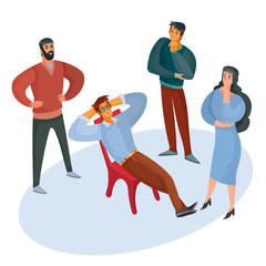 isometrics, people, men and woman, come up with ideas, character, isolated object on a white background, vector illustration