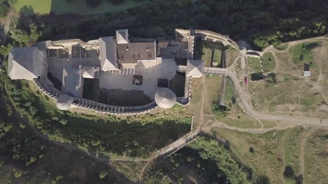 Medieval fortress in Khotyn town West Ukraine. The castle is the seventh Wonder of Ukraine