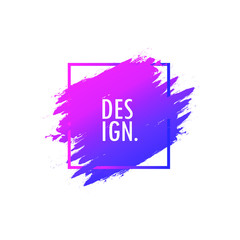 Abstract colorful vector watercolor stain. Grunge element for paper design isolated. Sale banner vector illustration