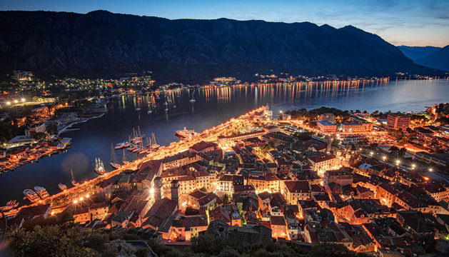 View On Kotor At Night