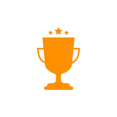Cup trophy icon design isolated on white background. Vectorn illustration