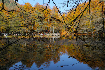 Derin Lake in Yedigoller National Park, Bolu, Turkey