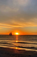 Fototapeta premium Sunset at Clearwater Beach