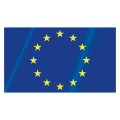 EU flag. Vector illustration of the flag of the European Union.