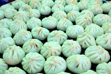 Fototapeta na wymiar Chinese traditional pasta meat dumplings