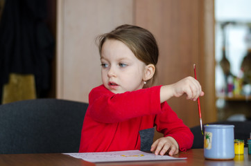 Girl painting