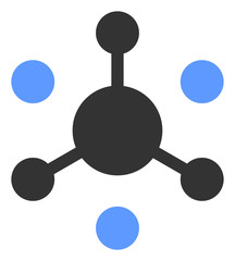 Data network vector icon. Flat Data network symbol is isolated on a white background.