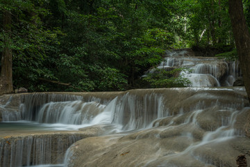 Fototapeta premium Kanchanaburi Jungle Waterfalls and Pristine Phuket Beaches