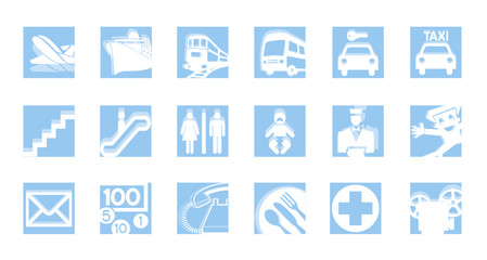 service icons set color