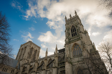 York Minster against a blue sky