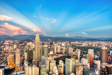 Kuala Kumpur Skyline at Sunset