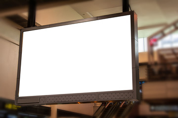 Fototapeta premium billboard blank in terminal