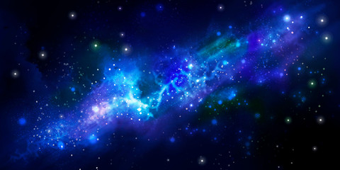 Abstract space background galaxy starfield