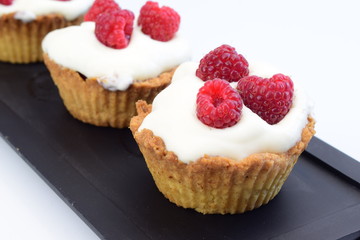Yummy raspberry muffins