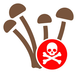 Fungicide vector icon. Flat Fungicide symbol is isolated on a white background.