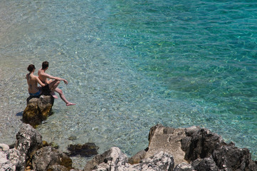 couple bord de mer