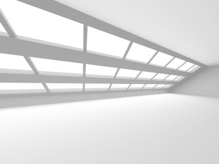 Futuristic White Architecture Design Background