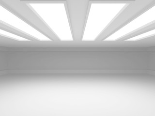 Futuristic White Architecture Design Background