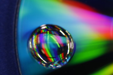 Water droplets Macro Photography on CD Rom