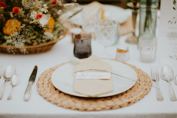 Décoration de mariage authentique 