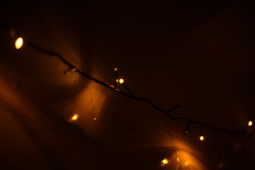 Multicolored Lights in the House as Christmas Ornament