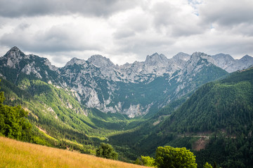 View from Pavlič Pass, Paulitsch Saddle to Kamnik–Savinja Alps