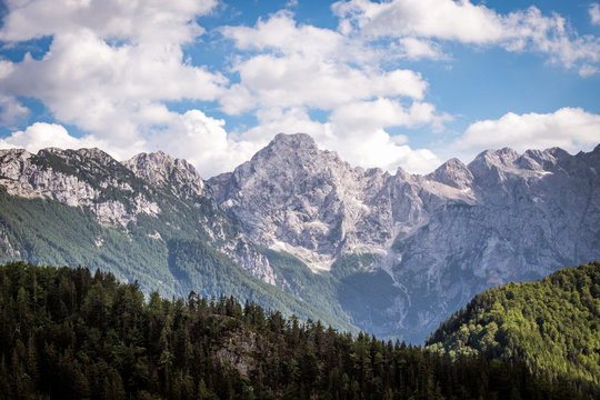 View from Pavlič Pass, Paulitsch Saddle to Kamnik–Savinja Alps