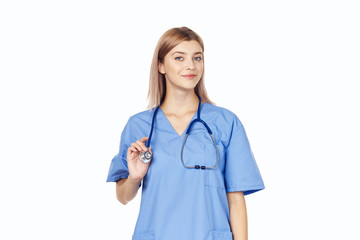 young doctor with stethoscope