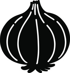 Black and white onion