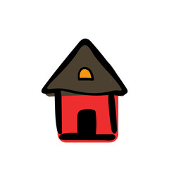 House button icon vector illustration on white background