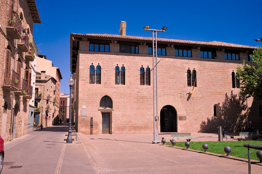 Solsona square in the historic center, Catalunya