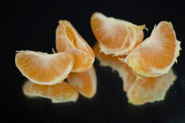  Mandarin with reflection