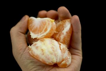  Mandarin with reflection