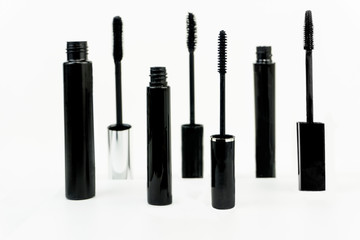 mascara on white background 