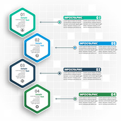 Abstract 3D Paper Infographics. Business template .Vector illustration