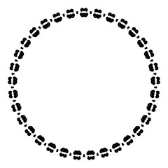 New ink Abstract circle pattern mandala flower floral petal stack. zentangl spirograph modern circular pattern geometric tribal lace motif black white. single art mehendi. Digital textile frame stamp