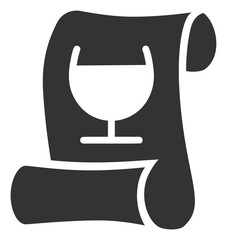 Original receipt vector icon. Flat Original receipt symbol is isolated on a white background.