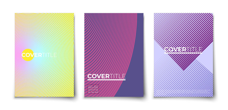 Minimal geometric elements halftone texture covers