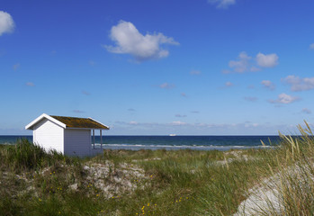 Obraz premium Strandhütte in Skanör