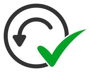 Pre-approved vector icon. Flat Pre-approved pictogram is isolated on a white background.