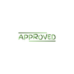 approved, stamp,colorful approved sign
